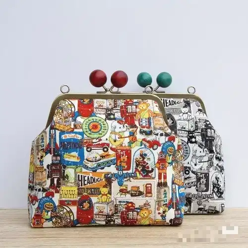  metal clasp purse frame with handle