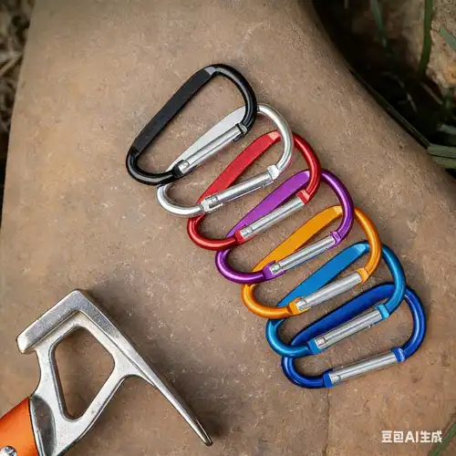  D-shaped carabiner hooks