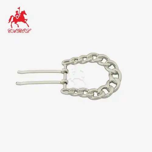 Two Pins Alloy Belt Buckle D