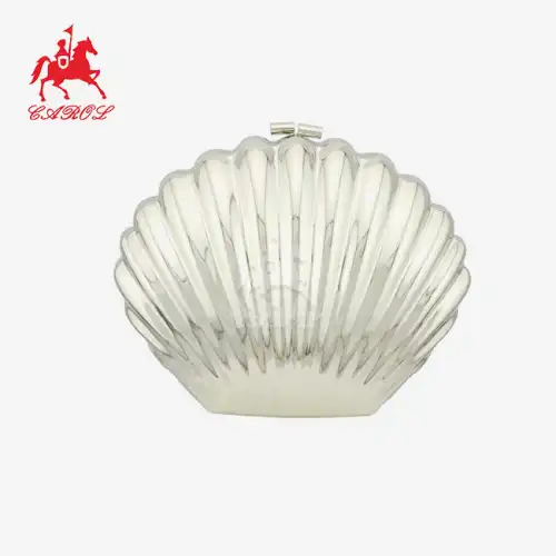 Seashell shaped metal Evening Clutch Purse Hardware A