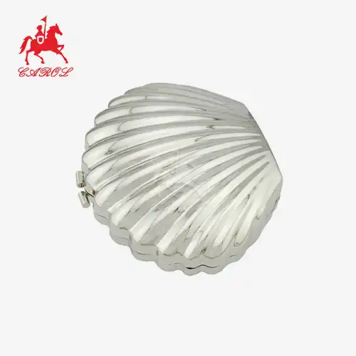 Seashell shaped metal Evening Clutch Purse Hardware D