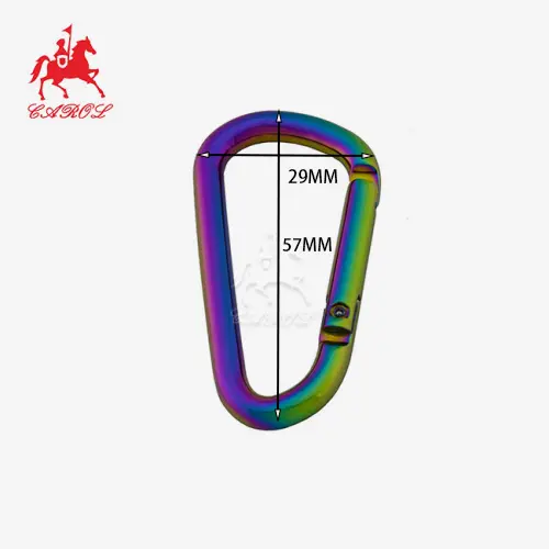 D-shaped Carabiner Hook Outdoor Climbing Key Chain 2