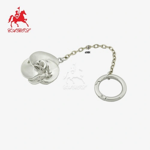 Rose Metal Chain With O Spring Ring