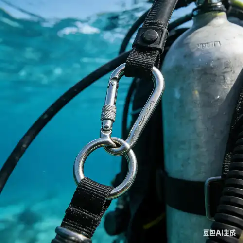 D-shaped carabiner hook D-shaped carabiner hook