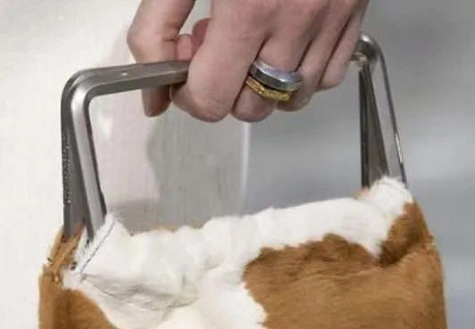 trapezoid bag handles