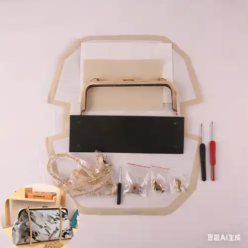 Clutch purse frame hardware 