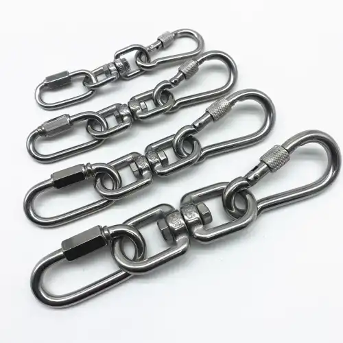 D-shaped carabiner hooks D-shaped carabiner hooks