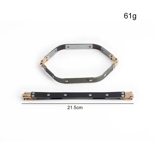 Metal internal flex frame purses 