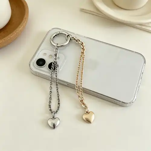 heart O ring chain heart O ring chain