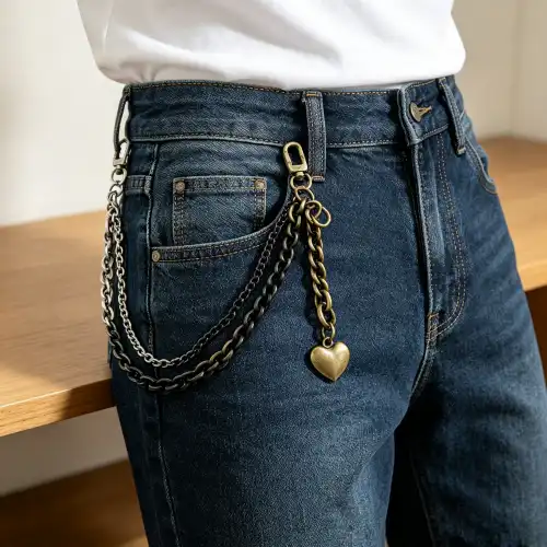 heart O ring chain heart O ring chain