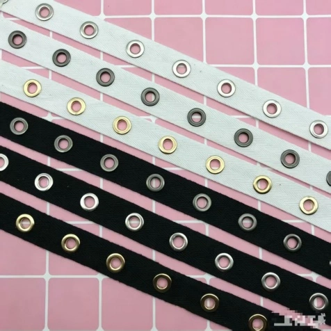 metal round eyelets