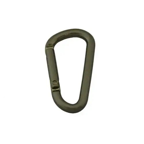 What are D-shaped carabiners used for?
