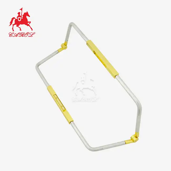 What surface finishes are available for the trapezoid purse frame?