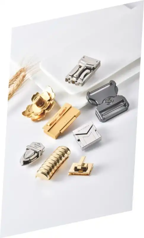 What are alloy handbag locks called?