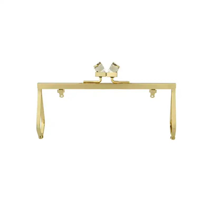 Electroplated Kiss Clasp Frame - Bright Finish for Fashionable Bag Hardware