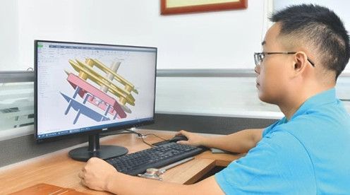 Proses pengeluaran bahagian perkakasan bagasi